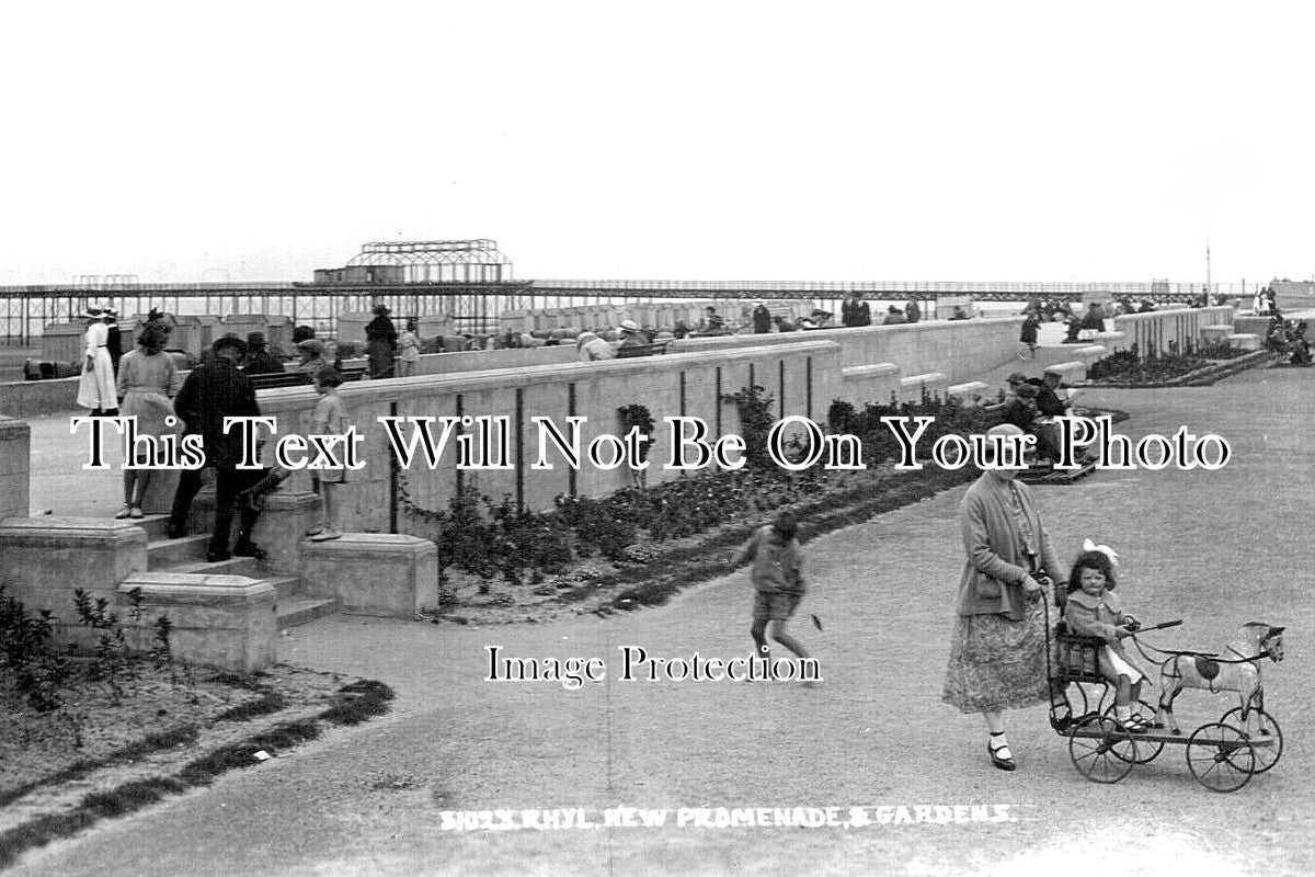 WL 1457 - New Promenade & Gardens, Rhyl, Wales