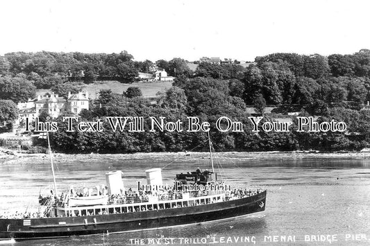 WL 1575 - The MV St Rrillo Leaving Menai Bridge, Wales