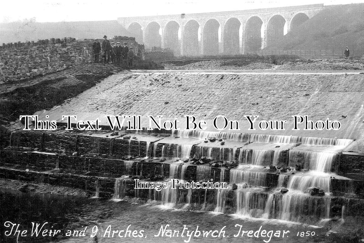 WL 1590 - The Weir & 9 Arches, nantybwch, Tredegar, Wales c1920