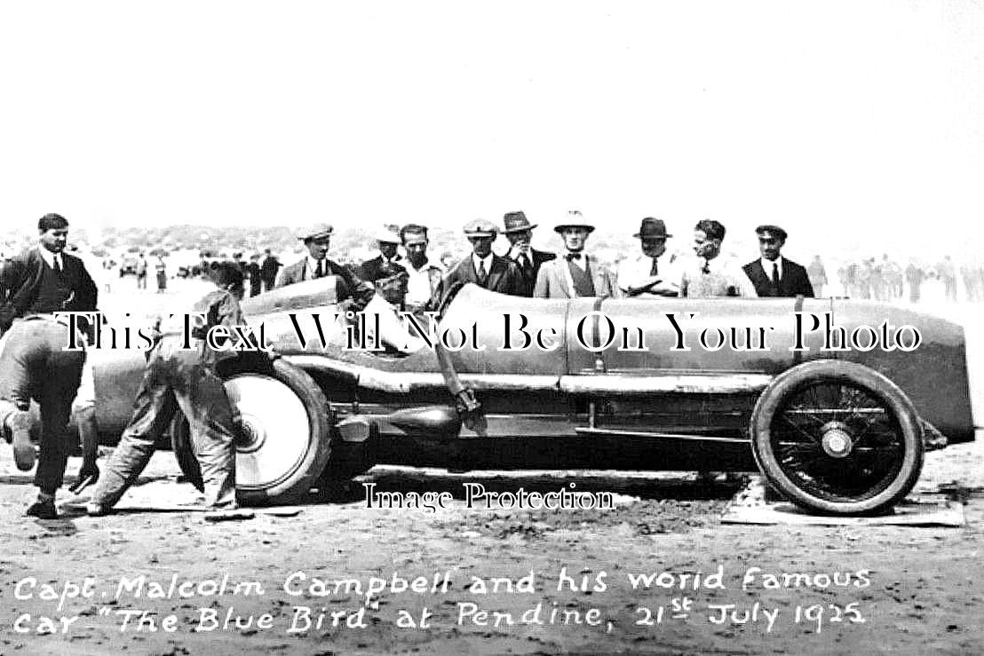 WL 1628 - Malcolm Campbell, Bluebird, Pendine Sands, Wales 1925