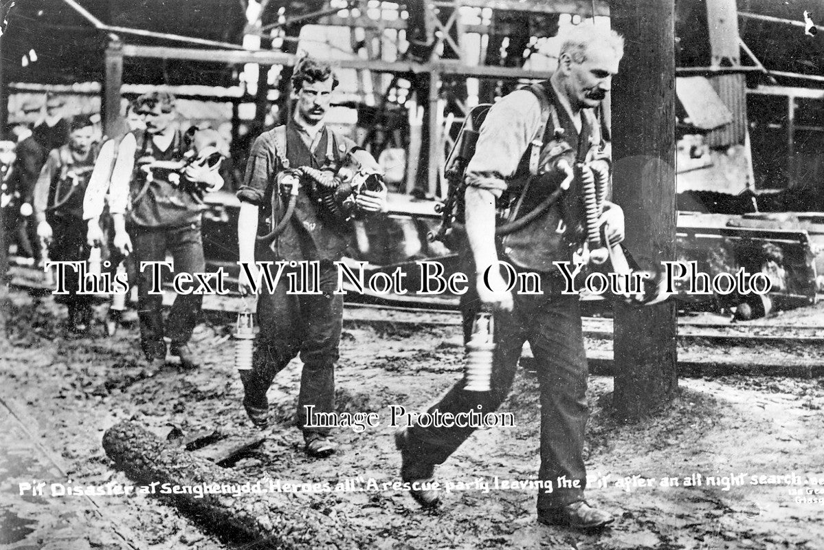 WL 1632 - Rescue Party, Senghenydd Colliery Pit Disaster, Wales 1913