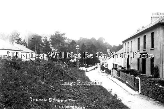 WL 1646 - Church Street, Llanstephan, Carmarthenshire, Wales c1924