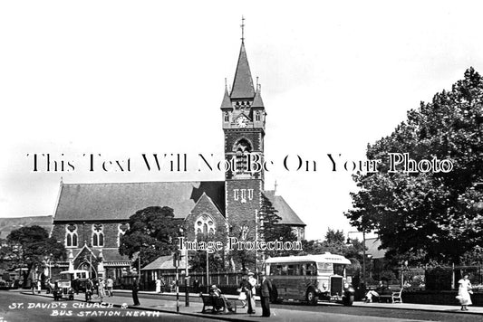 WL 1657 - St Davids Church & Bus Station, Neath, Wales