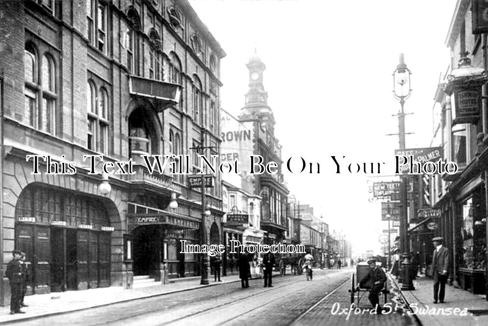 WL 1664 - Oxford Street, Swansea, Wales c1913