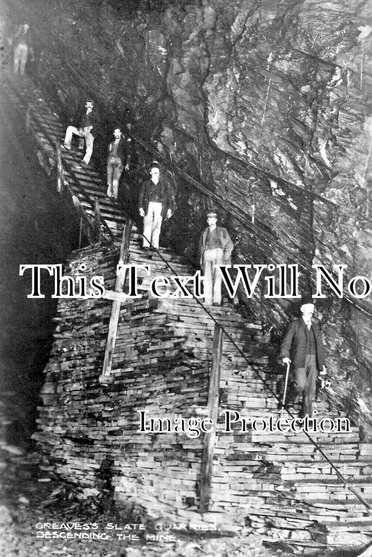 WL 1755 - Greaves Slate Quarries, Wales c1910