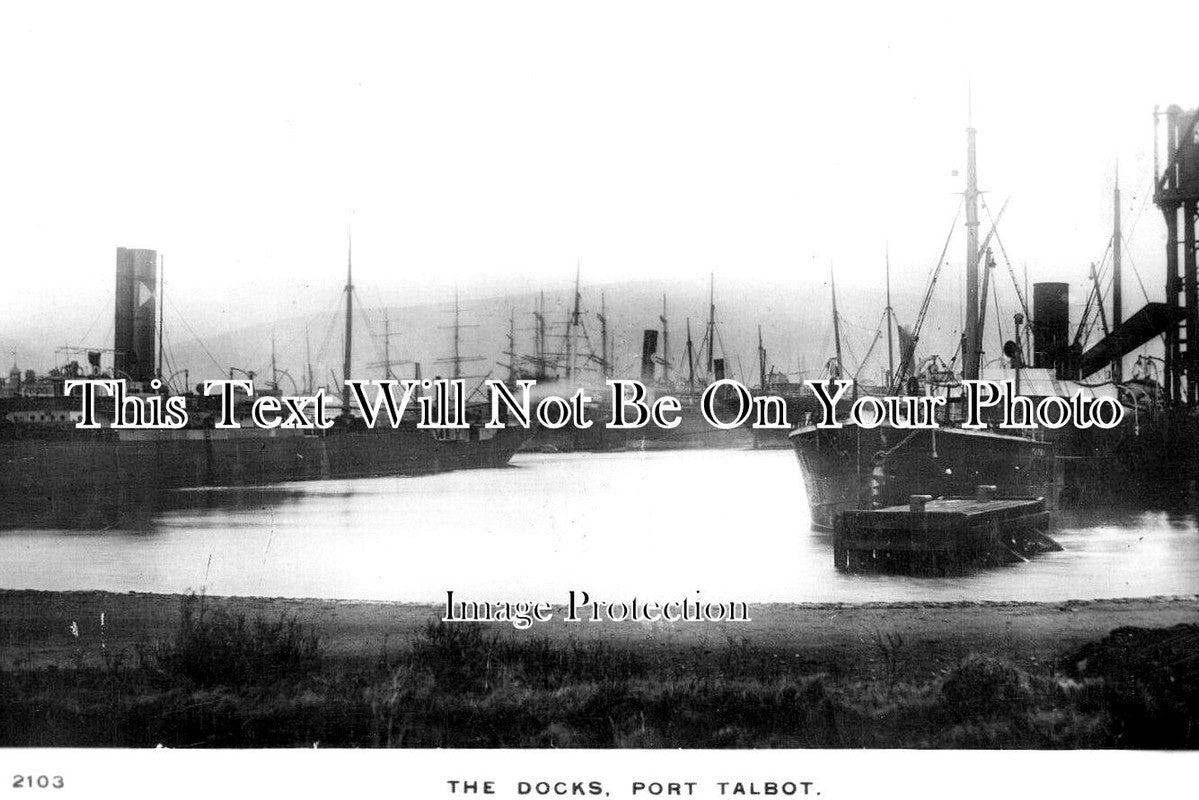 WL 1873 - The Docks, Port Talbot, Wales c1916