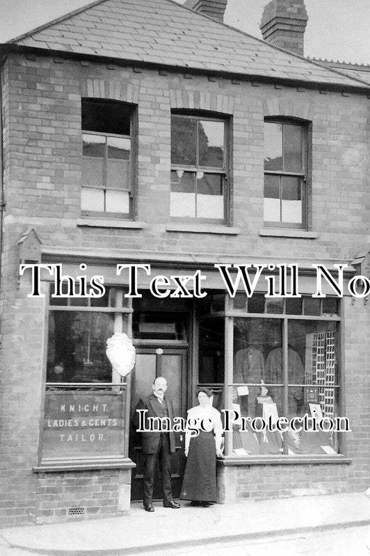 WL 1912 - Knights Tailors Shop Front, Barry, Wales c1912