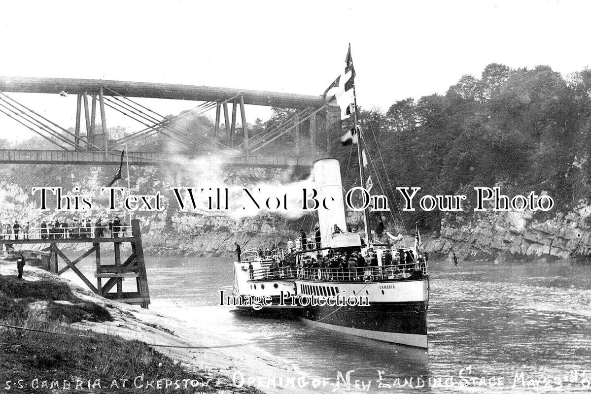 WL 1925 - SS Cambria Paddle Steamer, Chepstow, Wales 1908