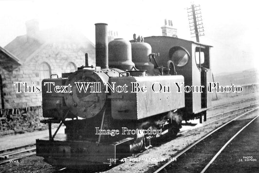 WL 2022 - Engine 590 At Portmadoc Quarry, Wales c1964