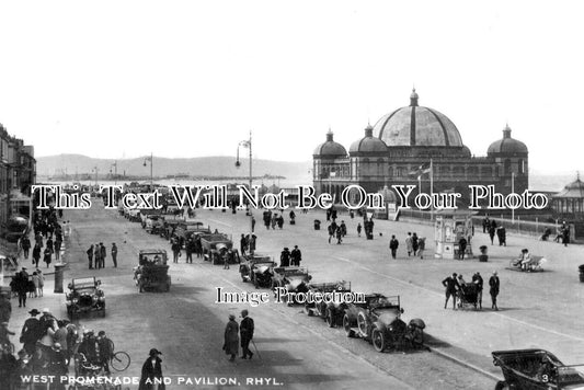 WL 2062 - West Promenade & Pavilion, Rhyl, Wales c1934