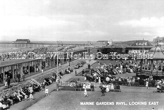 WL 2068 - Marine Gardens, Rhyl, Wales c1922