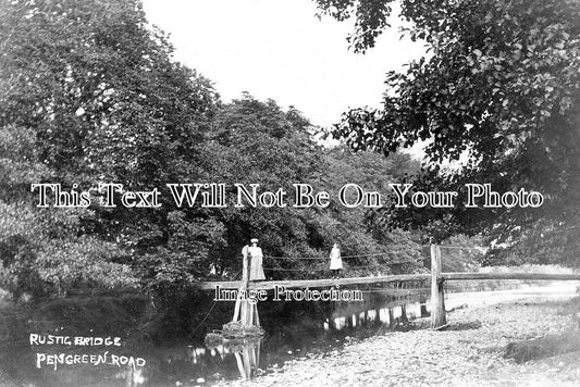 WL 2167 - Rustic Bridge, Pengreen Road, Llanidloes, Wales c1905