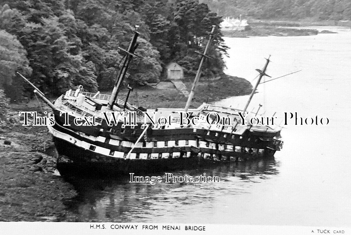 WL 2286 - HMS Conway From Menai Bridge, Wales