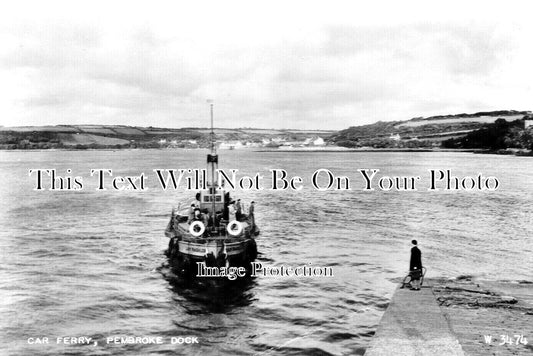 WL 2310 - Car Ferry, Pembroke Dock, Wales c1956