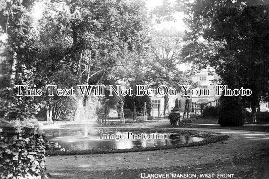 WL 2324 - Llanover Mansion, West Front, Wales