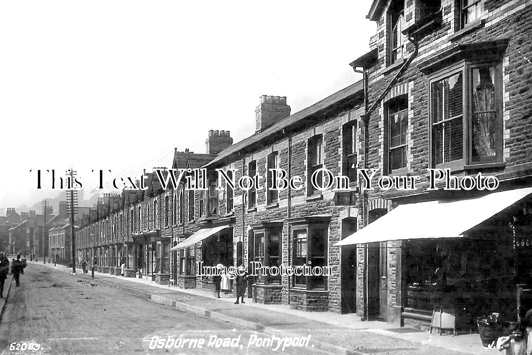 WL 2335 - Osborne Road, Pontypool, Wales c1909