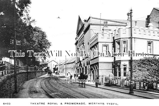 WL 2340 - Theatre Royal & Promenade, Merthyr Tydfil, Wales 1910