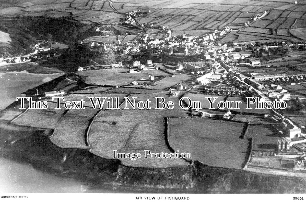 WL 2361 - Aerial View Of Fishguard, Wales