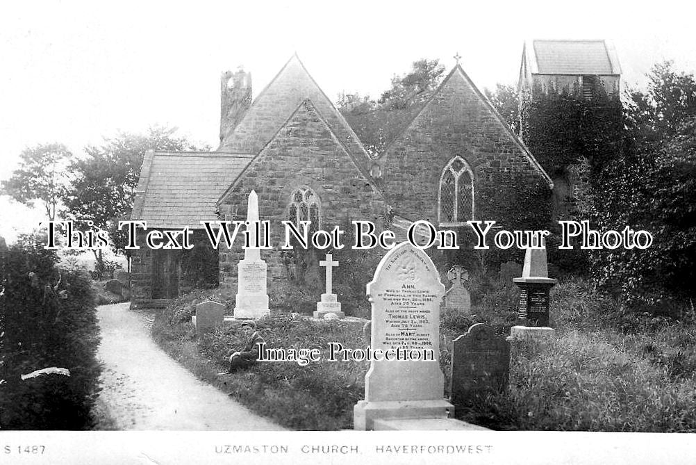 WL 2430 - Uzmaston Church, Haverfordwest, Wales c1918