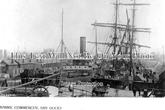 WL 2449 - Commercial Dry Docks, Barry, Glamorgan, Wales c1909