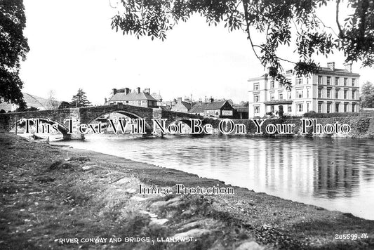 WL 2457 - River Conway & Bridge, Llanrwst, Wales