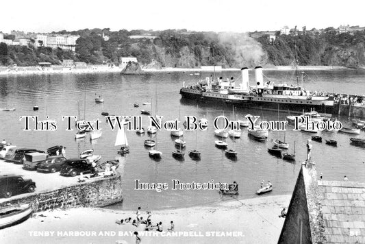 WL 2480 - Tenby Harbour & Bay, Campbell Steamer, Wales