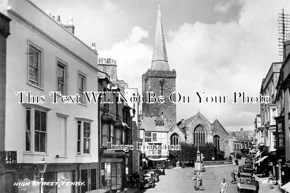 WL 2498 - High Street, Tenby, Wales c1938