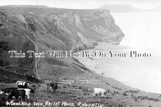 WL 2514 - Worms Head From Rocket House, Rhossilli, Wales