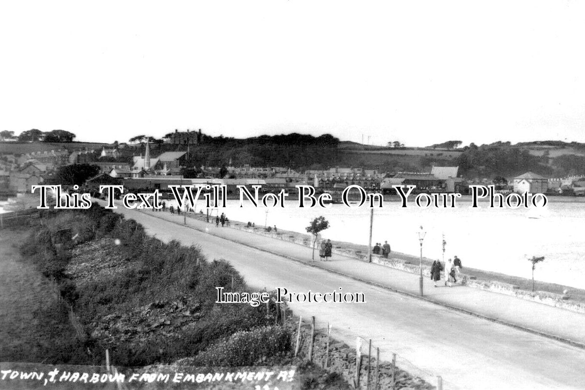 WL 2594 - Town & Harbour From Embankment Road, Pwllheli, Wales