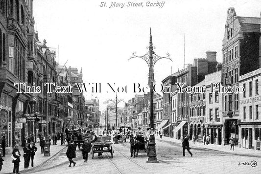 WL 2607 - St Mary Street, Cardiff, Wales c1921
