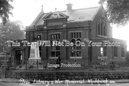 WL 2712 - Free Library & War Memorial, Whitchurch, Cardiff, Wales c1925