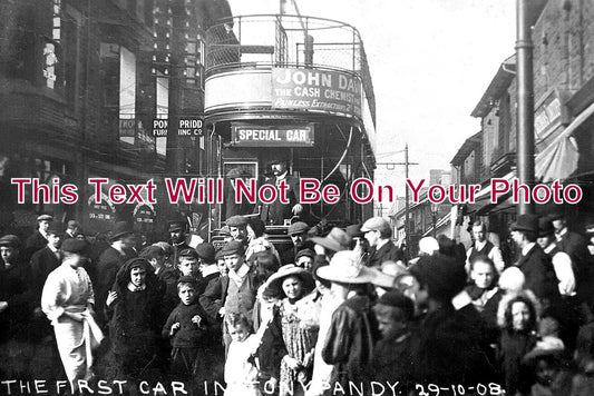 WL 2842 - First Tram Car In Tonypandy, Wales 1908