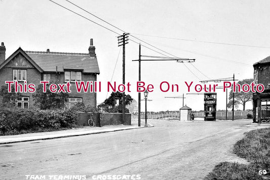 WL 2875 - Tram Terminus, Crossgates, Leeds, Yorkshire c1930