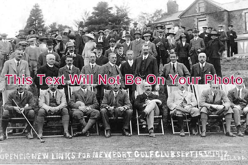 WL 2897 - Opening New Links, Newport Golf Club, Wales 1912