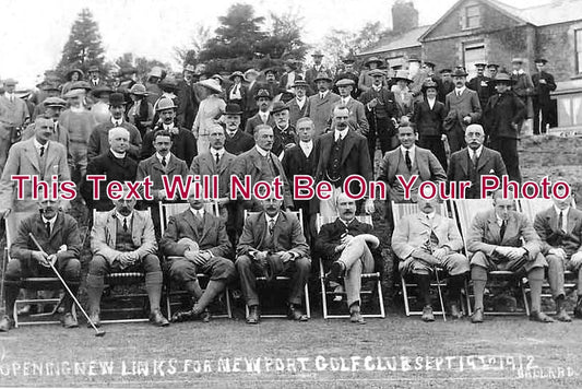 WL 2897 - Opening New Links, Newport Golf Club, Wales 1912