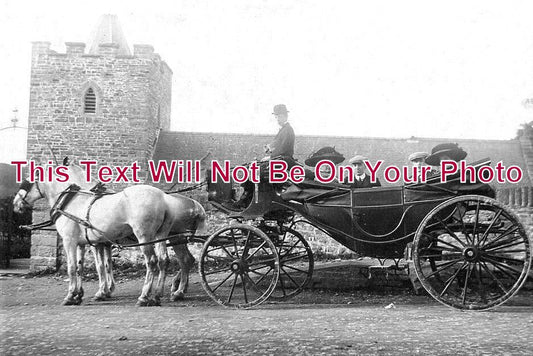 WL 2904 - Tourists At St Hilarys Church, Llanilar, Wales c1910