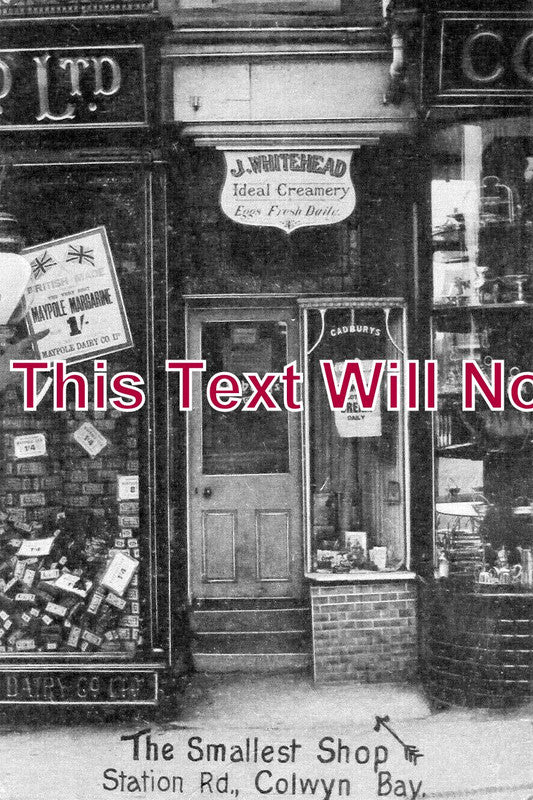 WL 2920 - J Whitehead Shop, Station Road, Colwyn Bay, Wales
