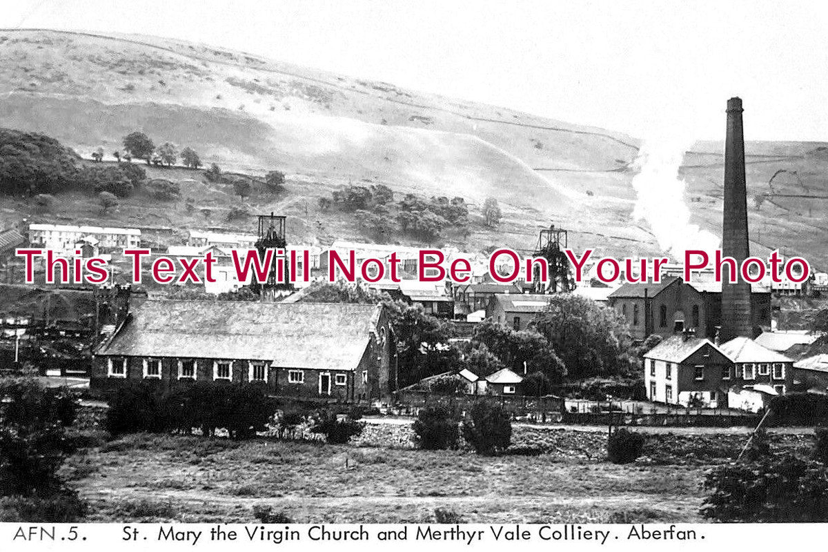 WL 2990 - Merthyr Vale Colliery & Church, Aberfan, Wales