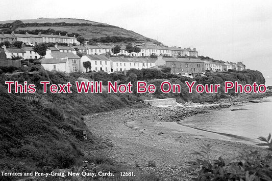 WL 3078 - Terraces & Pen Y Graig, New Quay, Wales