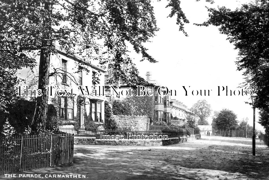 WL 336 - The Parade, Carmarthen, Wales c1907