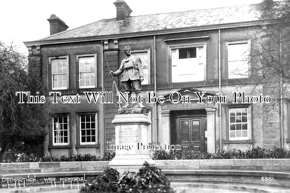 WL 343 - Carmarthen Infirmary & Memorial, Wales