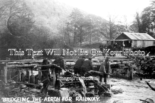 WL 416 - Bridgeing The Aeron River For Railway, Aberaeron, Aberayron 1909