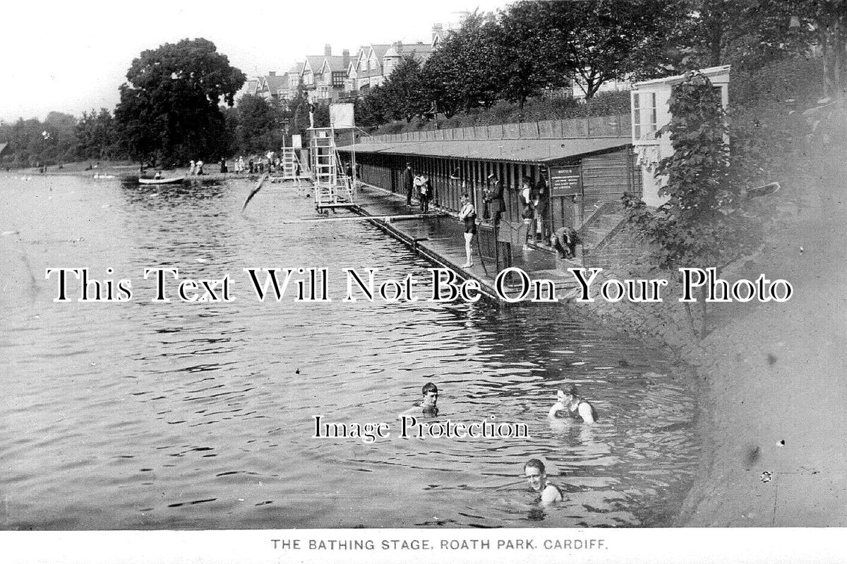 WL 489 - The Bathing Stage, Roath Park, Cardiff, Wales