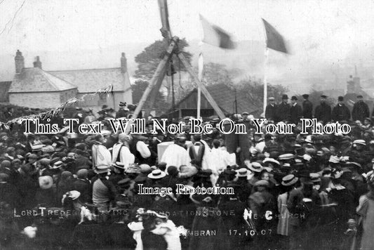 WL 552 - Lord Tredegar Laying Foundation Stone, New Church, Cwmbran