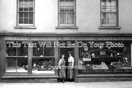 WL 567 - S C Hill Fishmonger, Pontypridd, Wales c1908