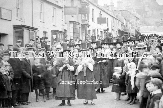 WL 770 - Market Street Procession, Newport, Wales c1920
