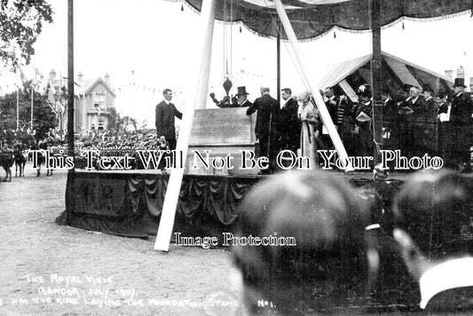 WL 78 - The Royal Visit, Laying Foundation Stone, Bangor, Wales 1907