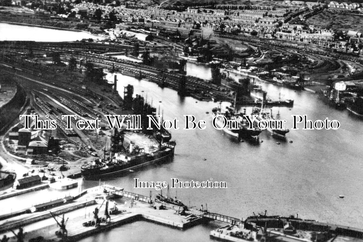 WL 837 - Barry Docks From The Air, Wales – JB Archive