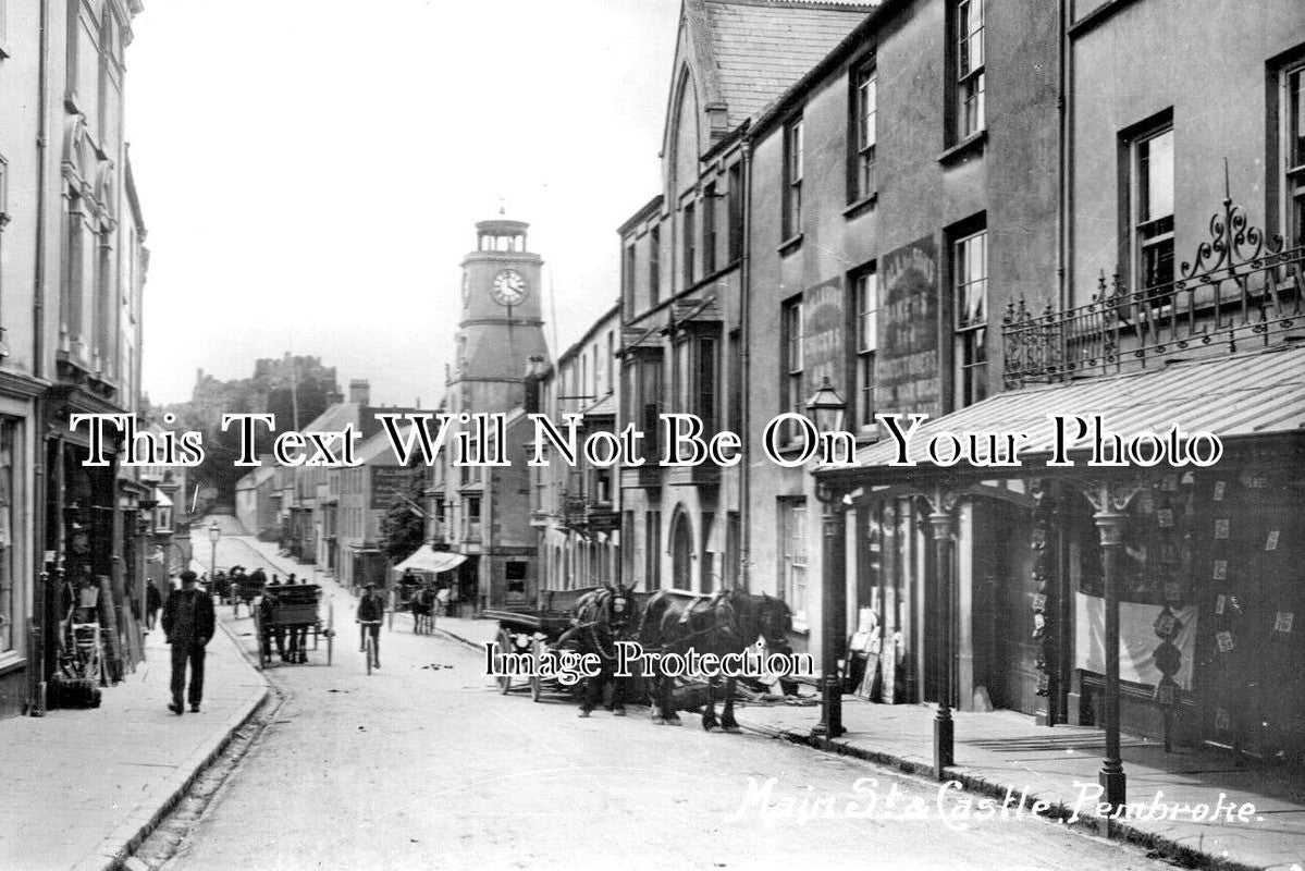 WL 84 - Main Street & Castle, Pembroke, Wales