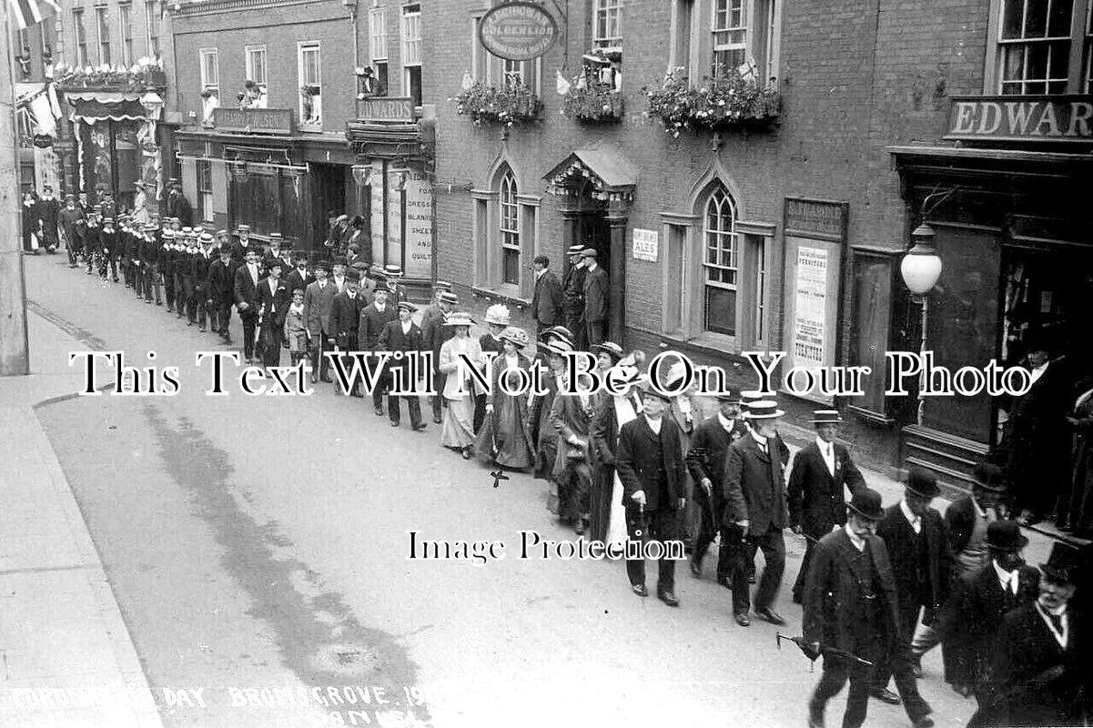 WO 1258 - Coronation Day, Bromsgrove, Worcestershire 1911